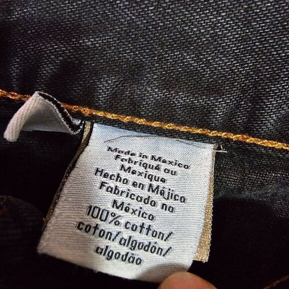 EUC CK CALVIN KLEIN JEANS DARK WASH HIGH RISE TAPER JEANS SIZE 16 - Picture 11 of 14